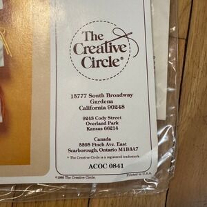 The Creative Circle 0841 Happy Home  0345 Serenity Prayer Embroidery Kits Vtg
